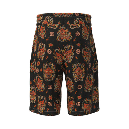 Shout Japanese Oni Mask Unisex Black Short