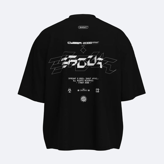 Shout Oversize Cyber 2088 Unisex Boxy Fit T-Shirt