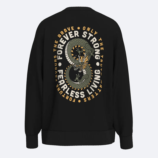 Shout Oversize Dragon Fearless Living Unisex Sweatshirt