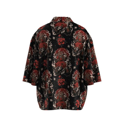 Shout Oversize Japanese Samurai Tiger Unisex Kimono