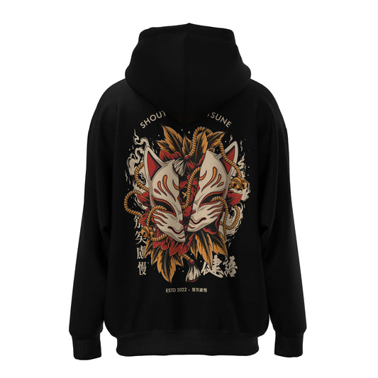 Shout Oversize Mask Kitsune 2022 Unisex Zip Up Hoodie