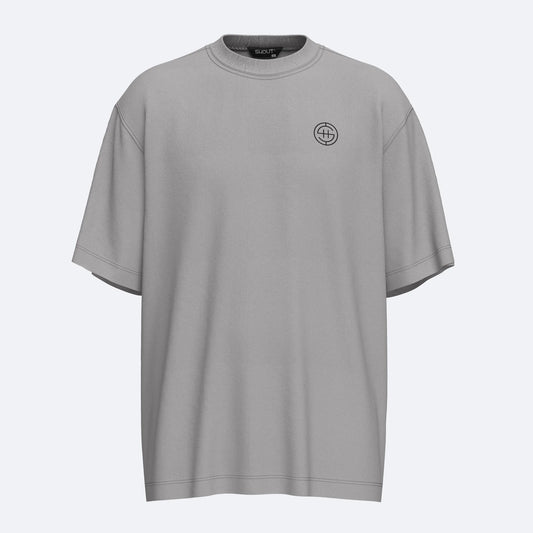Shout Oversize New Logo Basic Grey Unisex T-Shirt