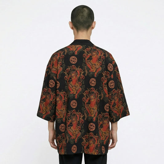 Shout Oversize Raijin Thunder God Unisex Kimono