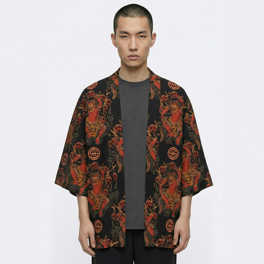 Shout Oversize Raijin Thunder God Unisex Kimono