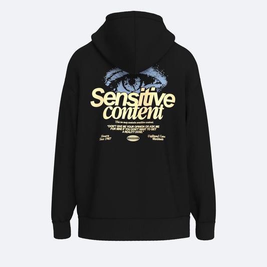Shout Oversize Sensitive Content Unisex Hoodie