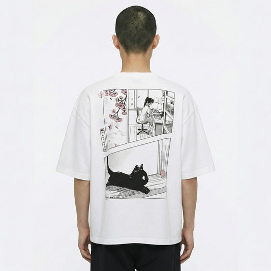 Shout Tokyo Blossoms Boxy Fit Oversize Unisex Tişört