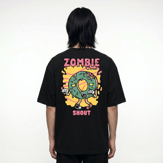 Shout Oversize Zombie Donut Unisex T-Shirt
