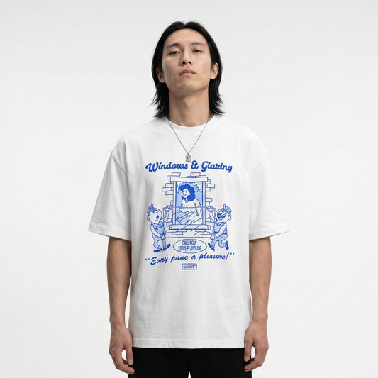 Shout Oversize Windows & Glaring Oldschool Unisex T-Shirt