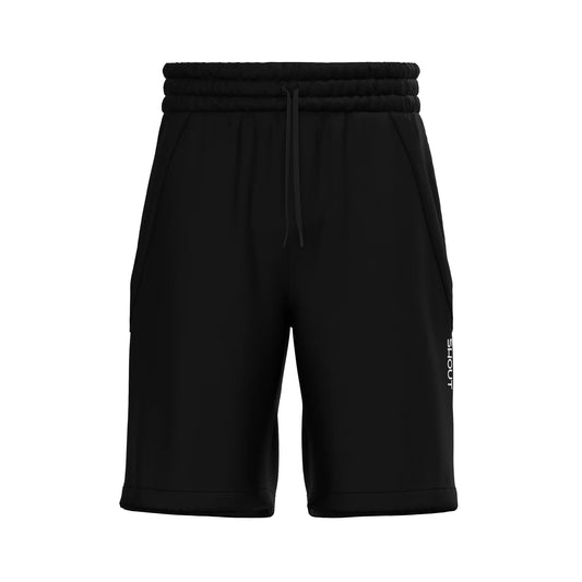 Oversize Shout Basic Jogging Fit Bermuda Black Short