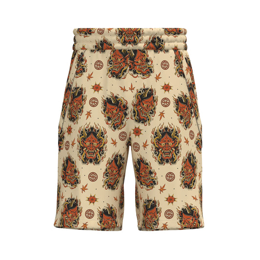 Shout Japanese Oni Mask Unisex Beige Short