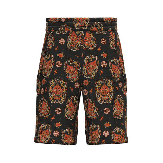 Shout Japanese Oni Mask Unisex Black Short