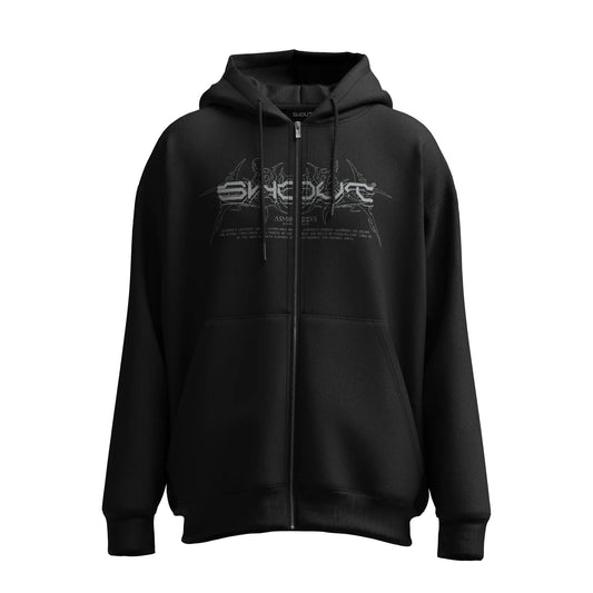 Shout Oversize Asmodeus Unisex Zip Up Hoodie