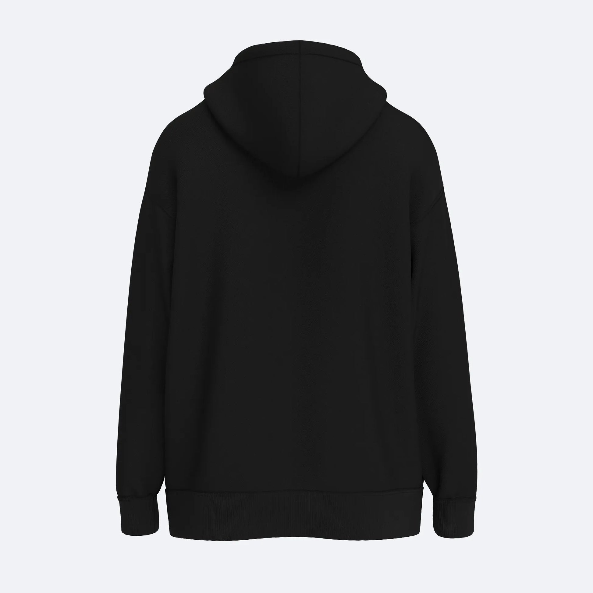 Shout Oversize Basic Unisex Oldschool Zip Up Hoodie