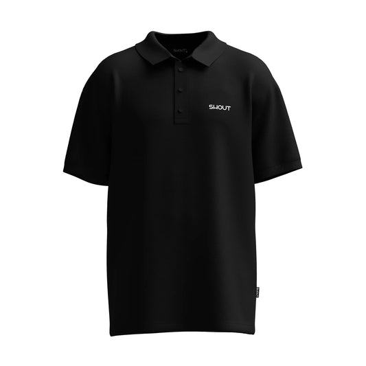 Shout Oversize Basic Unisex Polo T-Shirt