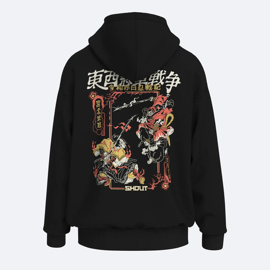 Shout Oversize Musashi vs Sasuke Unisex Hoodie