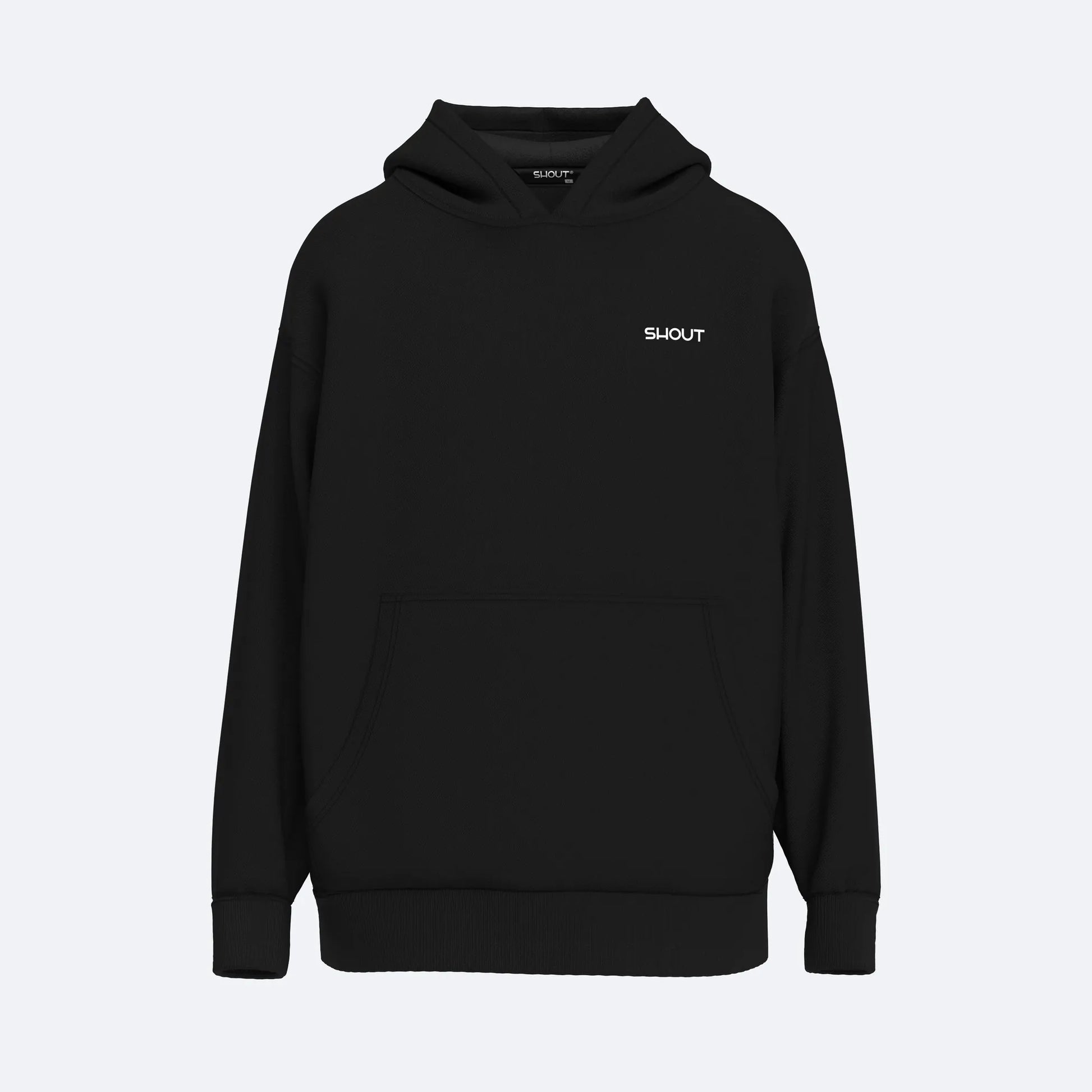 Shout Oversize Samurai Silhouette Unisex Hoodie