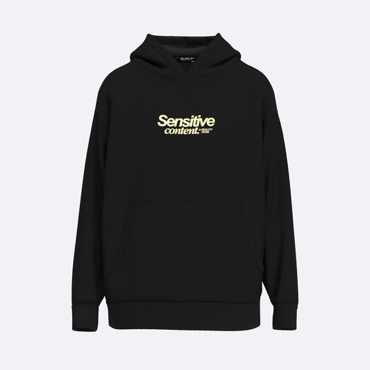 Shout Oversize Sensitive Content Unisex Hoodie