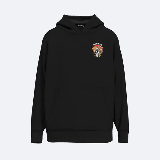 Shout Oversize Skull Geisha Unisex Hoodie