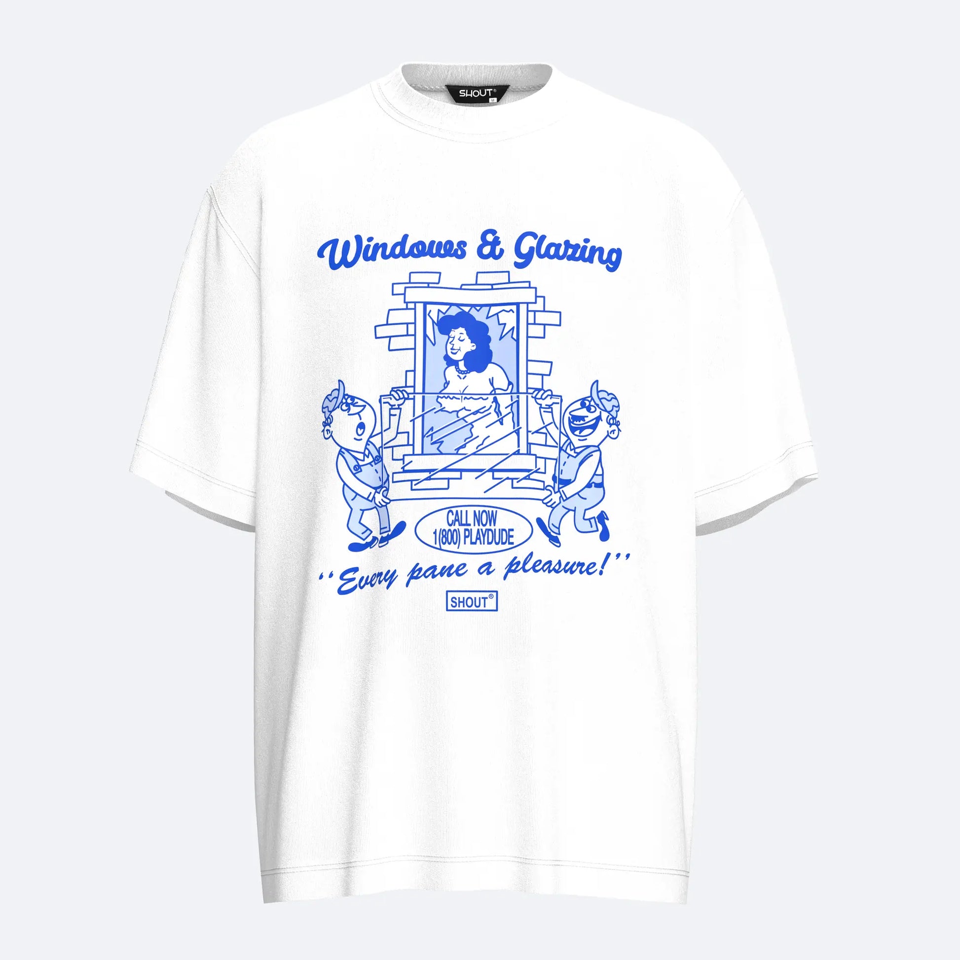Shout Oversize Windows & Glaring Oldschool Unisex T-Shirt