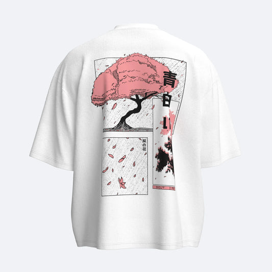 Shout Sakura Breeze Unisex Boxy Fit Tişört