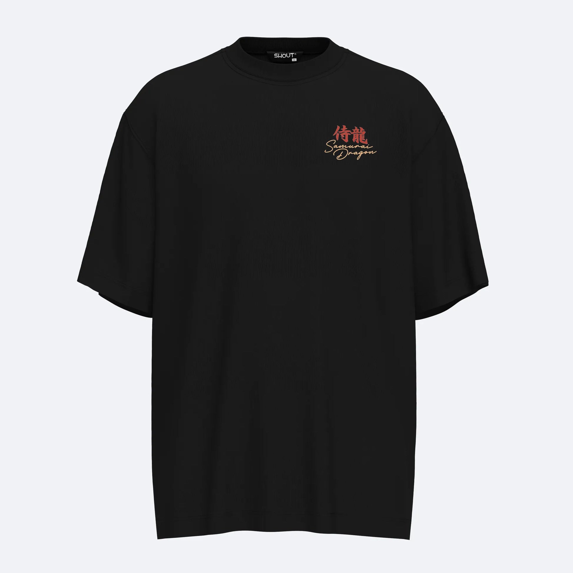 Shout Samurai Dragon Japanese Culture Unisex Oversize Tişört
