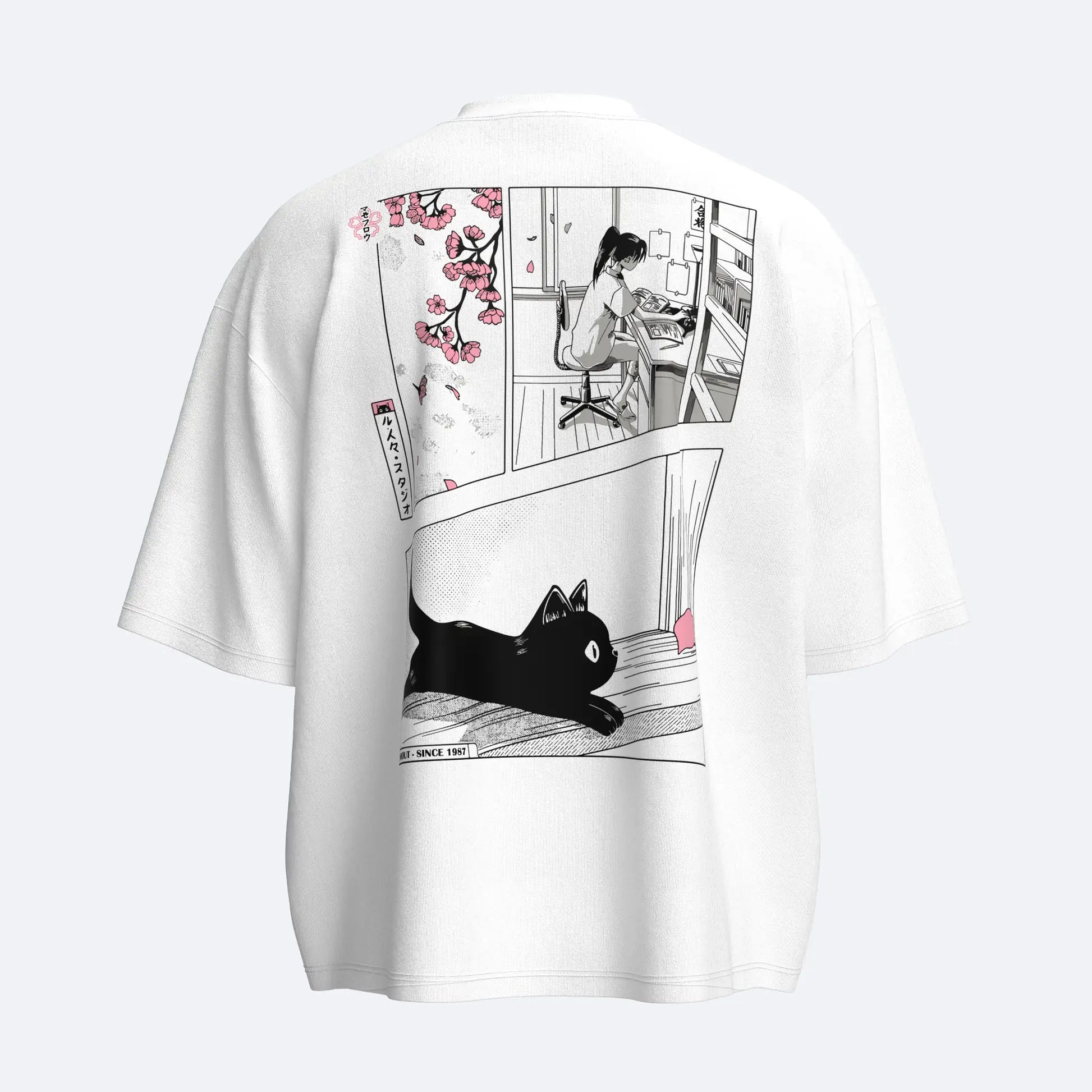 Shout Tokyo Blossoms Boxy Fit Oversize Unisex Tişört
