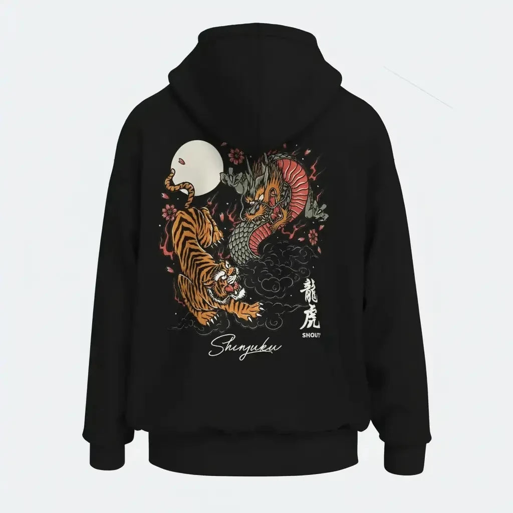 Shout Tokyo Shinjuku Tiger vs. Dragon Unisex Oversize Hoodie